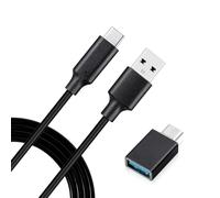 Manzlep Câble USB C vers USB A compatible avec ElgatoWave XLR/Facecam/Stream Deck XL (32 clés), 2 m / 6.6ft, prend en charge USB 3.1, transfert de données 10 Gbit/s, charge rapide PD 60 W