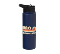 MAO Retro 70s 80s Sunset Stripe Stainless Steel Insulated Water Bottle