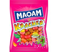 Maoam Kracher bonbons à mâcher fruités fourrés à la poudre effervescente 200g