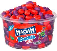 Maoam Kracher Wild Red Berries bonbons à mâcher fourrés de noyaux effervescents 1200g
