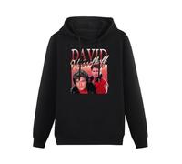 Maodisen David Hasselhoff 90S Homage Mich Vintage Knight Rider Baywatch Night Unisex Hoody with Pocket Black L