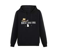 Maodisen Hera Boom Boys and Girls Ben Harper Guitars Hoody Unisex Ptinted Hoodies Long Sleeve Men's Hooded with Pocket Black L