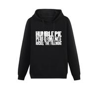 Maodisen Humble Pie Live at The Fillmore Hoody Unisex Ptinted Hoodies Long Sleeve Men's Hooded with Pocket Black XXL