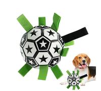 Maodom Balle de football pour chien | Balle pour chien avec étiquettes | Jouet puzzle interactif - pour flotteur d'eau, piscine, exercice de rapport, dressage pour chiot
