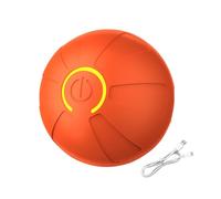 Maodom Balle rotative intelligente pour animaux de compagnie - Boule roulante automatique amovible, balle rebondissante rechargeable avec lumière pour animaux de compagnie de petite et moyenne taille