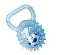 Maodom Balles à mâcher en caoutchouc pour chien avec poignée, balle à picots pour le nettoyage des dents, soulagement de l'ennui, stimulant, lancer, entrainer, jouer à l'intérieur et à l'extérieur