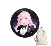 Maodom Broche numérique - Écran HD de 1,7" - 600 mAh - Badge pixel mignon avec batterie 18H | pour les fans de services photo, vidéo, vacances, concert