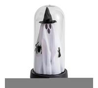 Maodom Décoration d'Halloween fantôme effrayant avec lumière LED pour table - Accessoires de maison hantée effrayants pour festival, cuisine, cheminées, tables de salle à manger
