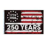 Maodom Drapeau américain d'extérieur - 9,1 x 1,5 m - Bannière commémorative du 4 juillet | Drapeau américain patriotique de jardin pour cour, jardin, balcon, clôture, mur, maison, bureau