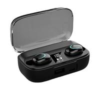 Maodom Écouteurs Bluetooth 5.2 - Étanches - Pour stéréo binaural - Affichage numérique LED - Étanches - Pour le sport et la sport