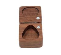 Maodom Étui pour médiators de guitare | Boîte de rangement carrée en bois pour musicien et guitariste, Attribut unique, Refer to description, Unisexe