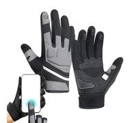 Maodom Gants de cyclisme d'hiver pour écran tactile | Gants de cyclisme réfléchissants rembourrés | Antidérapants, respirants, absorbant les chocs pour le sport, et femme