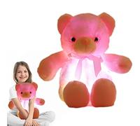 Maodom Jouets en Peluche Lumineux | Cute Glow Bear Plush Toys lumière Lumineuse colorée,Jouets Ours avec Compartiment à Piles