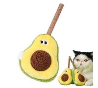 Maodom Jouets pour Chat avec à Chat - Balle de Nettoyage de Dentition en Forme d'avocat - Jouet de Dentition en Peluche résistant aux morsures pour Jouer à l'intérieur et à l'extérieur