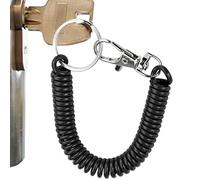 Maodom Longe hélicoïdale, Longe à Bobine Longue, Porte-clés à Bobine, Finition sécurité pour Porte-clés avec avec Clip en Nickel pour la Maison, Le Bureau, la Salle Sport