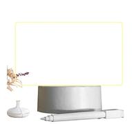 Maodom Note Board LED Veilleuse | Tableau Bureau 2D avec LED | Tableau effaçable à Sec Lumineux avec Support comme mémo Lumineux LED Lettre Message Board Note Verre LED Board White Board