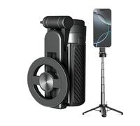 Maodom Perche à selfie pour téléphone | Support rotatif pour téléphone portable - Perche à selfie magnétique rotative - pour enregistrement de voyage, vidéo, photo, vlogging, contenu photographique