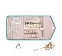 Maodom Pochette à Voyage,Pochette à Voyage pour empêcher Vos s'emmêler | Tangling Free Jewelry Organizer Roll pour bagues, Collie, Bracelets, Boucles d'oreilles