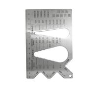 Maodom Règle de mesure de boulon pour boulon - Règle de mesure de filetage métrique précise pour l'ingénierie, l'entretien automobile, la plomberie domestique