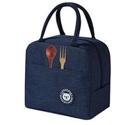 Maodom Sac à Lunch fourre-Tout - Pochette Alimentaire épaississante pour Femme - Sacs à Main Repas Thermique étanche Portable avec Fermeture éclair pour Le Travail au collège et à