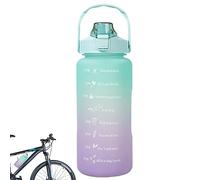 Maodom Sport pour Filles | Tasses à Eau étanches 2L avec Paille | Conteneurs d'eau Voyage faciles à Transporter avec Design Rabattable pour Les familles, Les campeurs et Les Meilleurs