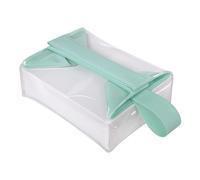 Maodom Trousse de toilette transparente, organiseur de maquillage avec fermeture magnétique pour voyage d'affaires, vacances, maison, salle de bain, femmes et hommes, Vert, Refer to description