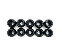 MAOERYAN Boules de serrage élastiques en plastique durci avec bords coupés de 7/8 pouce, verrous d’extrémité pour cordes de choc et élastiques (Noir, 10)