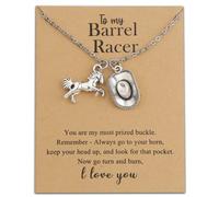 MAOFAED Barrel Racer Rodeo Turn N Burn Barrel Racing Gift Inspiration Horse Racer