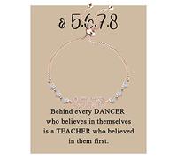 MAOFAED Cadeau pour professeur de danse derrière chaque danseuse qui croit en lui-même est un enseignant qui a croi en eux d'abord, rose gold, 1