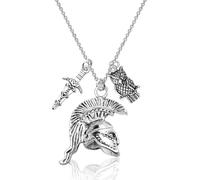 MAOFAED Collier chouette d'Athéna pour femme, cadeau de déesse grecque, déesse de la sagesse, cadeau de la mythologie grecque, cadeau de la Grèce antique (athenaOwl)