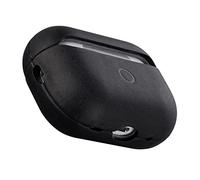 Maogoam Étui en cuir véritable pour AirPods Pro 2ème génération, étui en cuir de vache véritable vintage Crazy Horse pour Airpods Pro 2, style rétro Indiana-Jones, LED avant visible, noir