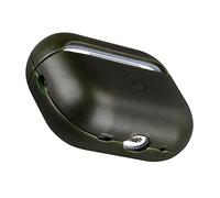 Maogoam Housse en Cuir pour AirPods Pro 2 (2ᵉ Génération 2022-2024) avec Bouton de Synchronisation - Cuir Végétal de Vache Authentique Tanné, Style Élégant, LED Frontale Visible, Couleur Vert