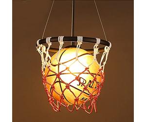 MAOGUDUI Suspensions Tir Sportif Créatif Série Basket-Ball Plafonnier pour Chambre d'enfant Cadeau d'anniversaire Décoration Restaurant Bar Chambre E27