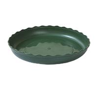 Maoiut Lot de 5 soucoupes rondes en plastique pour pot de fleurs - 28 cm - Robustes - Pour intérieur et extérieur - Vert