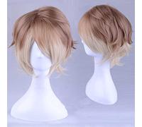 MAOMA Perruque Cosplay Anime，A3 Itaru Chigasaki Perruque，Fluffy Short Perruque，avec Filet de Cheveux Gratuit，pour Fête Carnaval Halloween Perruques(Size:Style 2)