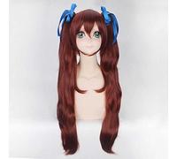 MAOMA Perruque Cosplay Anime，Another Akazawa Izumi Perruque，Brown-Red Double Ponytail Long Perruque，avec Filet de Cheveux Gratuit，pour Fête Carnaval Halloween Perruques
