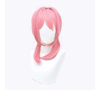 MAOMA Perruque Cosplay Anime,Arknights Blue Poison Perruque,Pink Double Braid Perruque,avec Filet de Cheveux Gratuit,pour Fête Carnaval Halloween Perruques(Color:Style 2)