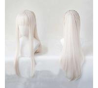 MAOMA Perruque Cosplay Anime，Arknights Platinum Perruque，Beige Pink Long Perruque，avec Filet de Cheveux Gratuit，pour Fête Carnaval Halloween Perruques