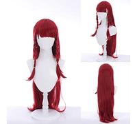 MAOMA Perruque Cosplay Anime，Arknights Vigna Perruque，Red Long Braid Perruque，avec Filet de Cheveux Gratuit，pour Fête Carnaval Halloween Perruques