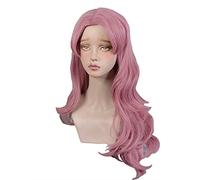 MAOMA Perruque Cosplay Anime，Black Clover Vanessa Enoteca Perruque，Pink Long Wavy Perruque，avec Filet de Cheveux Gratuit，pour Fête Carnaval Halloween Perruques