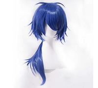 MAOMA Perruque Cosplay Anime，Division Rap Battle Arisugawa Dice Perruque，Blue Long Perruque，avec Filet de Cheveux Gratuit，pour Fête Carnaval Halloween Perruques