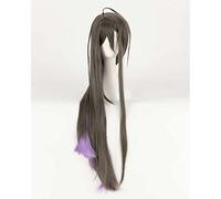 MAOMA Perruque Cosplay Anime,Division Rap Battle Jinguji Jakurai Perruque,Gray-Purple Gradient Long Perruque,avec Filet de Cheveux Gratuit,pour Fête Carnaval Halloween Perruques