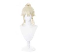 MAOMA Perruque Cosplay Anime，Genshin Impact Jean Perruque，Golden Braid Perruque，avec Filet de Cheveux Gratuit，pour Fête Carnaval Halloween Perruques(Color:Style 1)