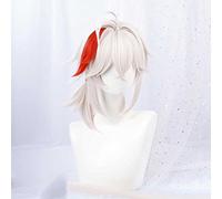 MAOMA Perruque Cosplay Anime,Genshin Impact Kaedehara Kazuha Perruque,Mixed Color Fluffy Perruque,avec Filet de Cheveux Gratuit,pour Fête Carnaval Halloween Perruques(Size:Style 1)