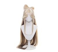 MAOMA Perruque Cosplay Anime,Genshin Impact NingGuang Perruque,Golden Gradient Long Straight Perruque,avec Filet de Cheveux Gratuit,pour Fête Carnaval Halloween Perruques(Color:Style 3)