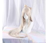 MAOMA Perruque Cosplay Anime,Genshin Impact NingGuang Perruque,Golden Gradient Long Straight Perruque,avec Filet de Cheveux Gratuit,pour Fête Carnaval Halloween Perruques(Color:Style 4)