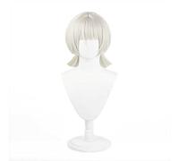 MAOMA Perruque Cosplay Anime,Genshin Impact Sayu Perruque,Cyan Gray Short bob Perruque,avec Filet de Cheveux Gratuit,pour Fête Carnaval Halloween Perruques