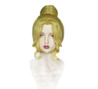 MAOMA Perruque Cosplay Anime,Identity V Female Dancer Margaretha Zelle Perruque,Golden Short Curly Perruque,avec Filet de Cheveux Gratuit,pour Fête Carnaval Halloween Perruques(Color:Style 2)