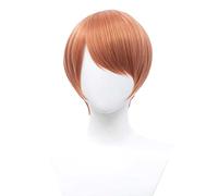MAOMA Perruque Cosplay Anime,Identity V Mechanic Tracy Reznik Perruque,Short Orange Pink Perruque,avec Filet de Cheveux Gratuit,pour Fête Carnaval Halloween Perruques