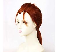 MAOMA Perruque Cosplay Anime,Identity V Mercenary (Mr. Reasoning) Perruque,Brown Ponytail Perruque,avec Filet de Cheveux Gratuit,pour Fête Carnaval Halloween Perruques